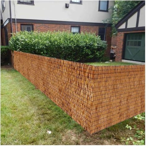 AFGZQ Natürliche Schilfrohrzaun-Rollen, Bambus Fechten Balkon-Sichtschutzzaun for Balkon Hinterhof Terrassenzäune Dekoration & Sonnenschutz (Size : H1.22xL 30m/H4xL 98ft)