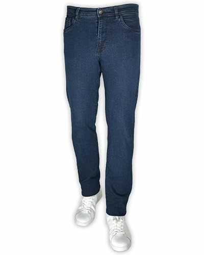 SEA BARRIER Jeans 5 Tasche Avion Denim Comodo Elasticizzato Morbidi Uomo Profumatore Saggio Blu 56