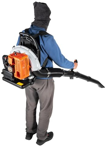 Petrol Backpack Leaf Blower Powerful Air Cooled Engine Lightweight Extremely Gas Powered Snow Commercial For Blowing Dust Removal Lawn Care Machine Yard Road Cleaning Garden Tools 63Cc 2Stroke