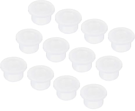 sourcing map 20Pcs T Shape Rubber Grommet Mount Dia 16.5mm ID 10mm H 13mm Transparent Seal Protection Cable Grommets Flexible for Cable Pipe