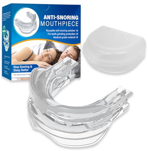 Anti Snoring Mouthpiece, Anti Snoring Bite Splint for Night Against Teeth Grinding and Snoring, for Men and Women