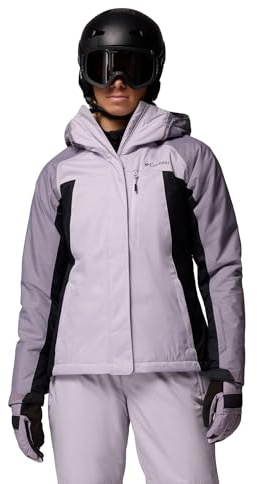 Columbia Femme Snowy Summit Insulated Jacket Veste De Ski, Perle Lavande, Noire, Shl Prpl Crss Dy, XS EU