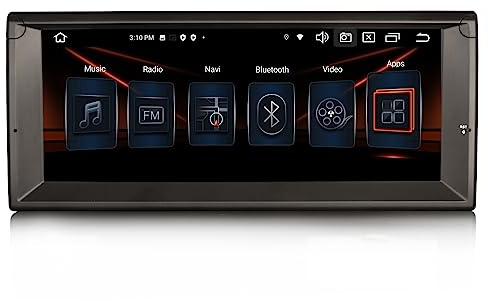 Erisin 8-Core Android 14 4GB+64GB GPS Navegación Estéreo de Automóvil para BMW Serie 5 E39 M5 10,25 Pulgadas Pantalla táctil Soporte Inalámbrico CarPlay Android Auto DSP Bluetooth 5.0 WiFi Dab+ USB