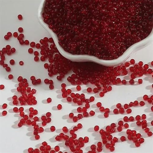Czech Glass 150-1000pcs Seed Beads Austria Crystal Round Spacer Beads for Kids DIY Jewelry Making Accessories 2 3 4 mm-Burgundy-2mm 1000pcs