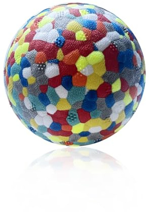 FONPOO Pelota para perros súper elástica, juguete indestructible con los últimos materiales, juguete interactivo para perros pequeños y medianos