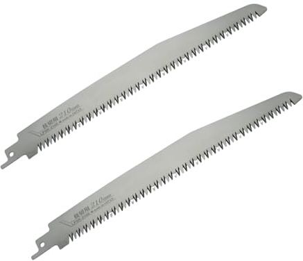 FANZTOOL Professional Säbelsägeblatt LPSK-210E (2 Stück) | 210mm Extra Langes Sägeblatt für Säbelsäge/Hochentaster | Ideal für Metallarbeiten, Edelstahl, Kunststoff & Holz | Zubehör für Säbelsägen