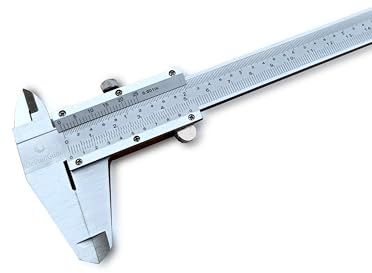DelitonGude Messschieber aus Edelstahl, 0-150mm Handmikrometer,0,02 mm, für Innen- und Außenmessungen, Tiefe und Schrittmessung