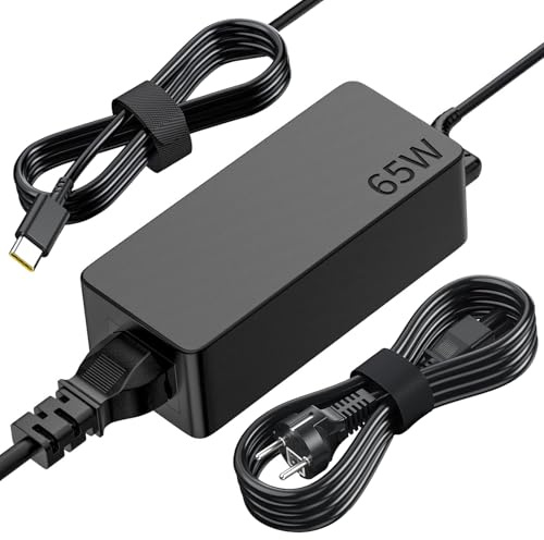 65W Lenovo Ladekabel Laptop USB C Ladegerät für Lenovo Thinkpad Touch Yoga Chromebook HP ASUS Acer Dell Samsung Surface Huawei Mac Book Type C Laptop Netzteil