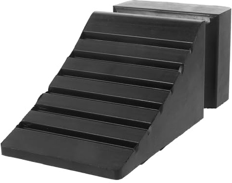 BUGUUYO Calzo de Goma Negro para Rueda de Coche y Camión Portátil