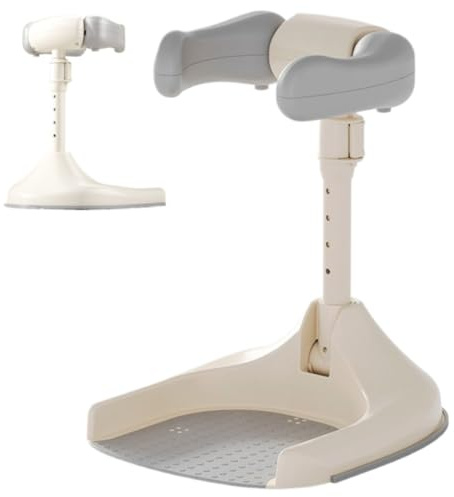 Babybadkar med duschhållare, babybadkar, hopfällbart och höjdjusterbart stöd för baby shower, halkfritt duschtorn för 6–36 månader småbarn