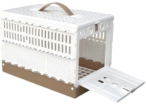 Missmisq Papageienkäfig | Klappbarer Tragbarer Käfig | Vogeltransportbox Für Training | Für Innenbereich Reise Transport Garten Training Domestizierung Wettbewerb