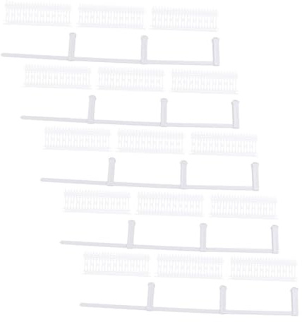 Gogogmee Valla de Jardín Miniatura Abs Resistente la Intemperie para DIY Bordes Decorativos de Cercado para Macetas y Mesas de Arena Accesorios para Maquetas Compatible con Jardines