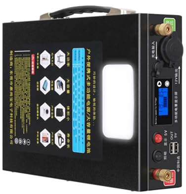 HJGHY 12V,40Ah, Multi-functional Power Supply Lithium Li-ion Battery 12V 30Ah 40Ah 52Ah 65Ah 78Ah 100Ah Rechargeable Lithium Battery for Outdoor/Indoor Portable Spare Batteries