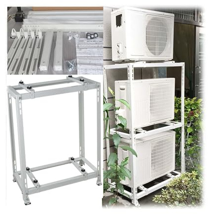 Soporte de CA sin taladro para sistemas Mini Split, capacidad de carga de 450 libras, fácil instalación para aire acondicionado y bomba de calor