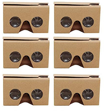 Lafeier 6 x 3D-Brille für Karton V2 VR 11,4–15,2 cm Smartphone + Kopfband