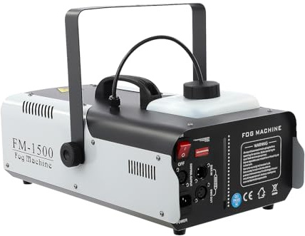 TESUGN 1500W Nebelmaschine, Party Rauchmaschine mit 9 RGB LED-Beleuchtung & 2,5L Tank, DMX512 & Fernbedienung Steuerung, Disco Smoke Machine für Bühne, Party, Disco, Hochzeit, Halloween
