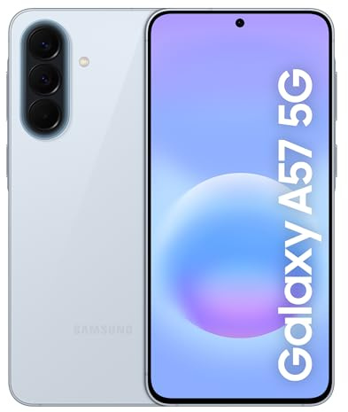 Samsung Galaxy A57 5G, Slim Smartphone, Awesome Intelligence Features, 8GB, 256GB Storage, 50MP Wide-Angle Camera, Up To 2-Day Runtime, Awesome Icyblue, 3 Year Extended Warranty (UK Version)