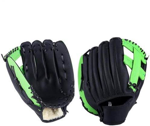 Baseballhandskar för barn, Softbollsvante för vuxna - Barn Ungdom Baseball Softball Singel Mitt Handskar | Förtjocka Slitstarka Baseball Tränings Tävlingshandskar Barn Ungdom Vuxna Sport