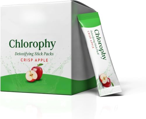 Packs de bâtonnets de chlorophylle, soutiennent la purification du corps | Améliore la défense intérieure du corps, éclaircit la peau pour un teint éclatant, saveur rafraîchissante de pomme.