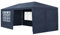 Juskys Tente de réception 3 x 6 m Bleu - pavillon de Jardin avec Toit & parois latérales - Tente de Jardin avec 18 m² de Surface au Sol - Protection Contre Le Soleil