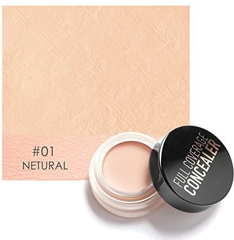 Eye Concealer, Full Coverage Concealer for Dark Circles Treatment Creamy Spot Acne Correcting Concealer,Full Coverage & Highly Pigmented(#1Natural)