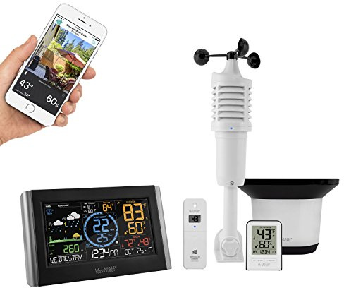 La Crosse Technology V22-WRTH-INT Station météo professionnelle, noir/argenté