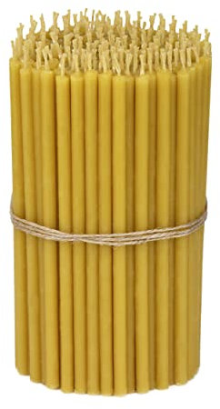 NKlaus 2X 654g. Bienenwachs Altarkerzen Kirchenqualität dünne Kerzen Ritualkerzen (ca. 400 St.) 40170