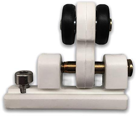 Teletoldo Polea con Rodamiento para Guía de Pérgola 1 Unidad Color Blanco | Rodamiento Interior | Recambio Profesional | Deslizamiento Suave |