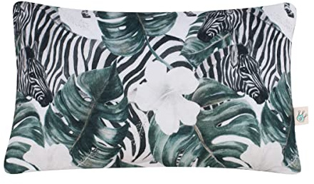 JYOKO KIDS Kissen für Kleinkinder, Kissen mit waschbarem Bezug, Bezug aus 100% Baumwolle, 33 x 46cm (Zebra)