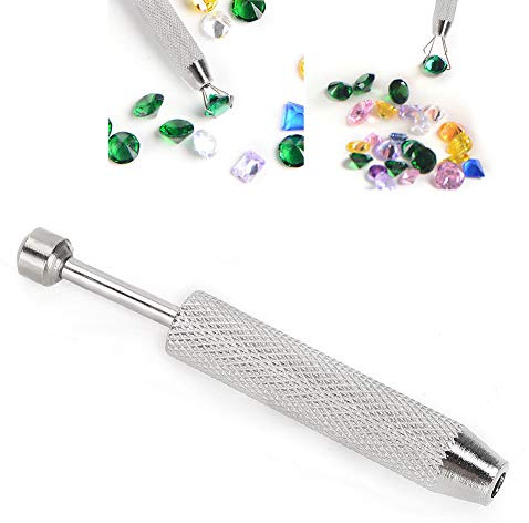 Pinzas de Joyería para Engaste de Gemas, Agarrador de Diamantes con Garras, Herramientas de Recogida de Punta, Corto