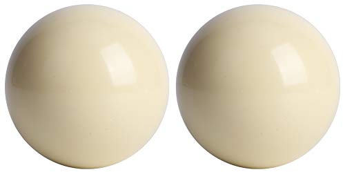 Queue-Kugel,2 Stück Billardtisch Snooker-Pool-Queue-Kugel, weiße Harz-Billardkugeln, professioneller Standard 5.72 cm Billardkugel, Sport-Billardkugel, Snooker-Billardtisch-Trainingskugel, gefle