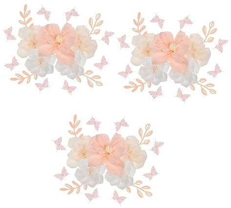 Garneck 3sätze Wanddekoration Mit Papierblumen Blättern Und Schmetterlingen Handgemachte Papierblumen Für Hochzeiten Und Partys Kreative Dekoration Für Besondere Anlässe