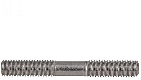 TULDYS M6 M8 M10 M12 Doppelkopf-Gewindestange 316 Edelstahl Stehbolzen Schraubenstange Zahnstange Doppelkopfschraube (Size : 150mm, Color : M12-1PCS)