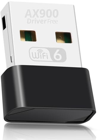 Chiavetta WiFi 6 per PC, adattatore Wi-Fi USB AX 900M, adattatore Wi-Fi per desktop, laptop, PC, auricolari, tastiera, mouse, chiavetta Wi-Fi ARCELI per Windows 11/10