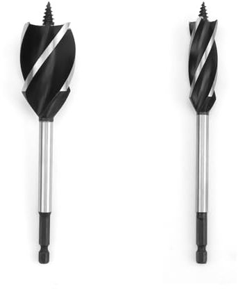 HUANR 2 Stück Schlangenbohrer Set, Professional Holzbohrer 19mm, 35mm mit Sechskantschaft, Holzarbeiten Schlangenbohrer, für Holzbearbeitung, Liebhaber der Holzbearbeitung