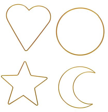 Alipis 4stücke Eisen Traumfängerringe Für DIY Kreativität Goldfarben Handwerklich Verarbeitet Vielseitig Einsetzbar Für Traumfänger Und Girlanden
