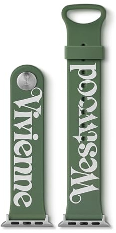 Vivienne Westwood Apple Watch Strap 22mm, designed for compatibility with Apple Watch Sizes 38mm, 40mm, and 41mm, Compatible with Series 9 8 7 6 5 4 3 2 1 SE Replacement Strap