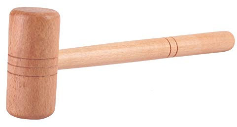 Tyenaza Holzwerkzeuge Hämmern, Schreinerklüpfel Schmuckhammer Schmuckreparaturherstellung DIY-Juwelierwerkzeug, Mini Holz Hammer für Meißel Geschnitztes Meißelgummiteil