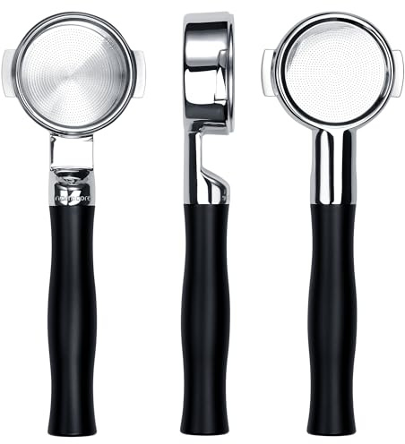 Normcore 58 mm Unibody Siebträger ohne Boden, eingebauter 0,28 mm hoher Absaugkorb, passend für E61 Espressomaschinen, kompatibel mit Lelit, ECM, Rocket, Sanremo, Synesso