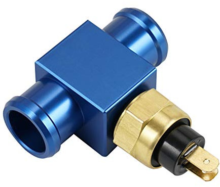Generisch Lüfter Thermostat Temperatur Schalter Kühler for Kawasaki 125-450CC KX KXF KLX KDX for Suzuki 125-450CC RM RMZ RMX DR DRZ(Blue)