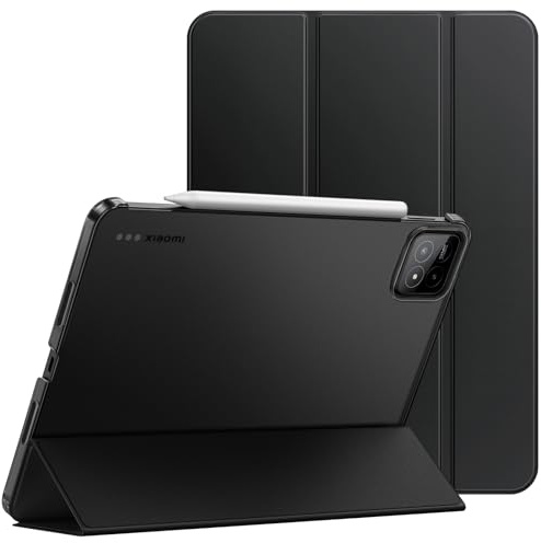 JETech Fodral för Xiaomi Pad 8/8 Pro & Pad 7/7 Pro (11,2-Tum, 2026/2025 Modell), Smal Genomlysande Baksida Trifold Stående Skyddande Tablet Case Skal med Automatisk Väckning/Sömn (Svart)
