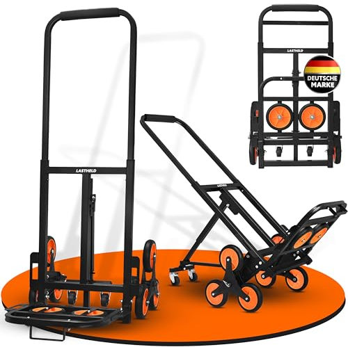 LASTHELD® 2-in-1 Sackkarre & Transportwagen klappbar - Treppensteiger, Transportroller & Plattformwagen 150 kg - robust & stabil aus Stahl - ideal für Umzug, Möbel & Garten