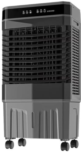 GWFBLID Climatiseur Mobile Portable avec Double Reservoir Eau 50L Double Moteur Rafraichisseur d'air avec 3 Vitesses 15H Timer 120° Oscillation Climatiseur Ventilateur pour Chambre et Bureau