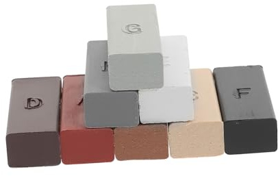 UKCOCO Kit Riparazione Piastrelle e Stucco Per Ceramica 8 Colori Per Pavimenti, Buchi e Crepe, Pasta Riparazione Resistente Per Cucina, Bagno e Mobili in Porcellana