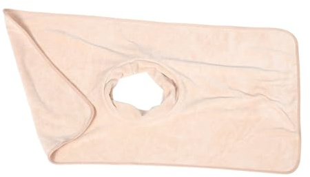PACKOVE Wiederverwendbarer Massagebettlakenbezug mit Praktischem Gesichtsloch für Massageliegen aus Stoff Khaki für Massage und Fußpflege im Salon