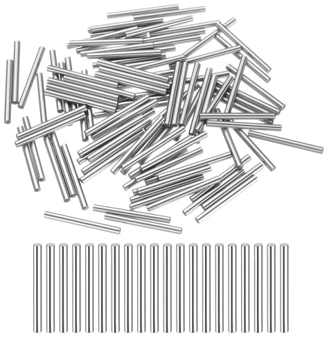 QUARKZMAN Zylinderstifte Rostfrei 2x22mm Spannstift, Silberton 100Stück | Passstift Metallstifte Metallstifte, Dübelstifte Bolzen Metall für DIY, Möbel, Bastelprojekte