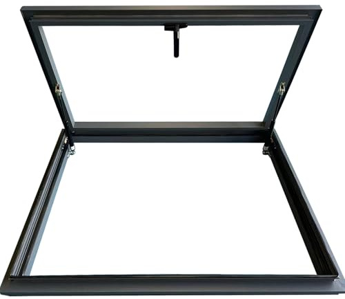 Lucernario, tetto piatto inclinato, cupola luminosa con vetro temperato a doppio strato, per corridoio, veranda, scala, garage. Materiale in lega utilizzato per l'esterno (lunghezza 50 x 70 cm)