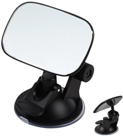 Youngwier Miroir De Voiture Pour Orienté L'Arrière,Rotation à 360 Degrés Verre Courbé,Vue Dégagée Large Miroirs pour Siège Auto Arrière - Destiné Aux Automobiles SUV Camion Siège Arrière Observation