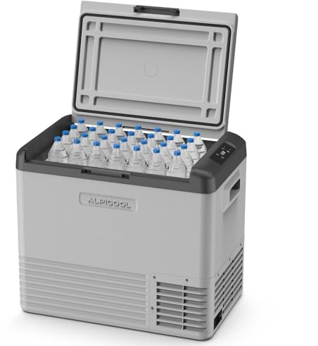 Alpicool CL50 45L Kompressor Kühlbox, 12V 230V Gefrierbox für Auto 2026 | 12/24V DC und 100-240V Kühlschrank tragbarer für Auto, Camping, Angeln, Fahrten, Boot, Reisemobil, -20℃-20℃