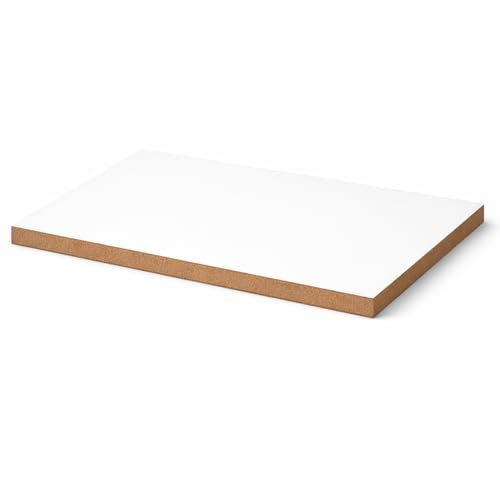 Tableros MDF blancos con Corte a Medida – Paneles de Fibra de Madera DM 3/6/10 mm de grosor – Desde Piezas Pequeñas hasta Formatos Grandes para Carpintería, Decoración y Bricolaje (3mm, 100x40cm)